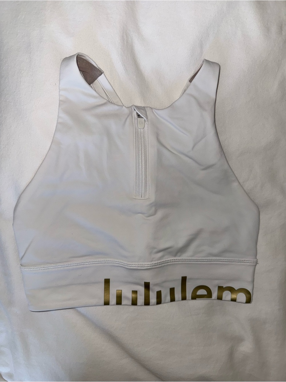 Lululemon Energy High Neck Longline Zip-Front Sports Bra